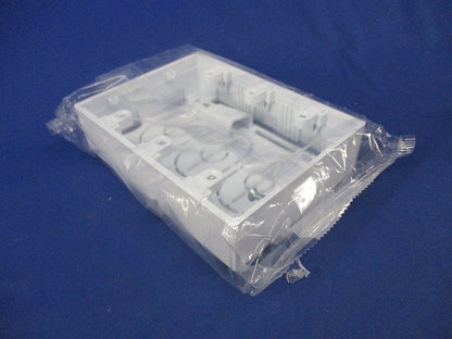 ニューエフモール用露出ボックス 3個用 浅型  ホワイト SFBA32