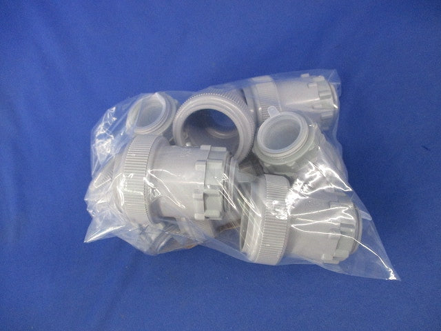 コネクタ(PF管用)(ワンタッチ型)(8個入)(グレー) FPK-28YH