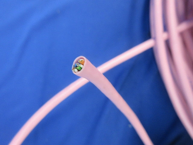 スーパーコイル LANケーブル57m(ピンク) TPCC5 0.5mm×4P