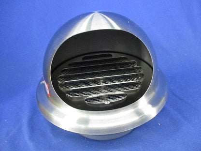 ステンレス製丸型フード付ガラリ72°φ100 UK-GSN100SFD-HL