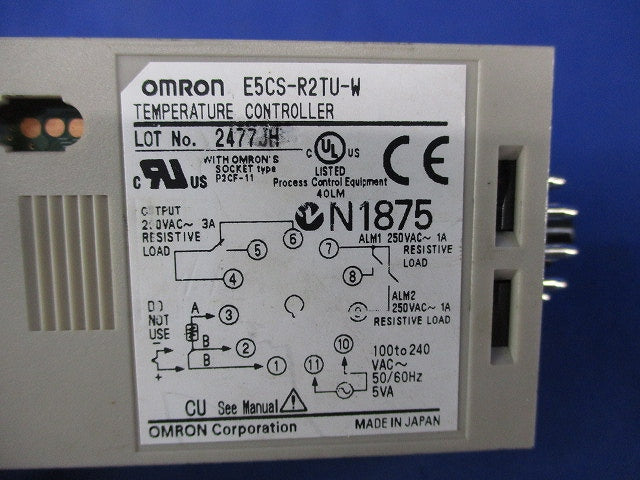 サーマックS 電子温度調節器 E5CS-R2TU-W