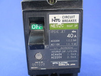 サーキットブレーカ 2P2E40A NE52C