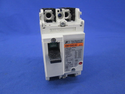 一般配線用 オートブレーカ2P75A BW100EAG