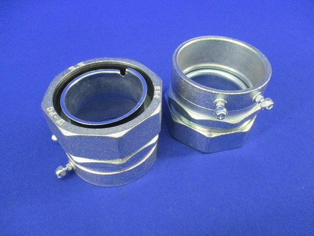厚鋼用ネジ無しパイプコネクタ(2個入) W-LC-54-54