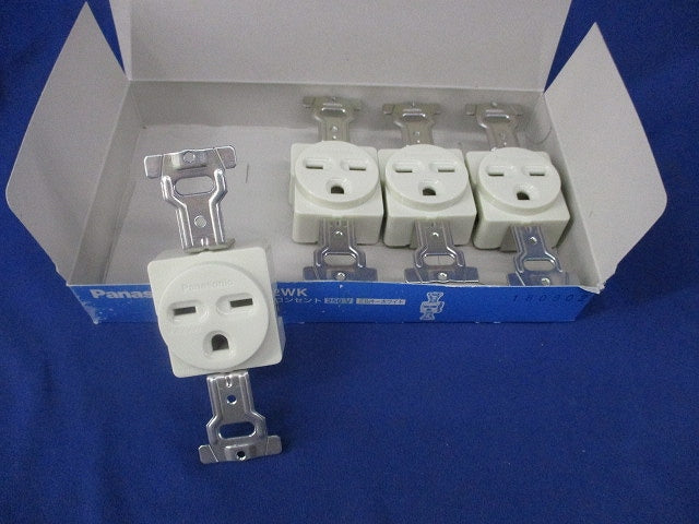 接地15A埋込コンセント(4個入)(ミルキーホワイト) WF3012WK