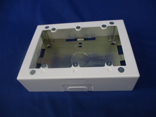 メタルモール用3個用スイッチボックス(浅型)(ホワイト)National DZB263W