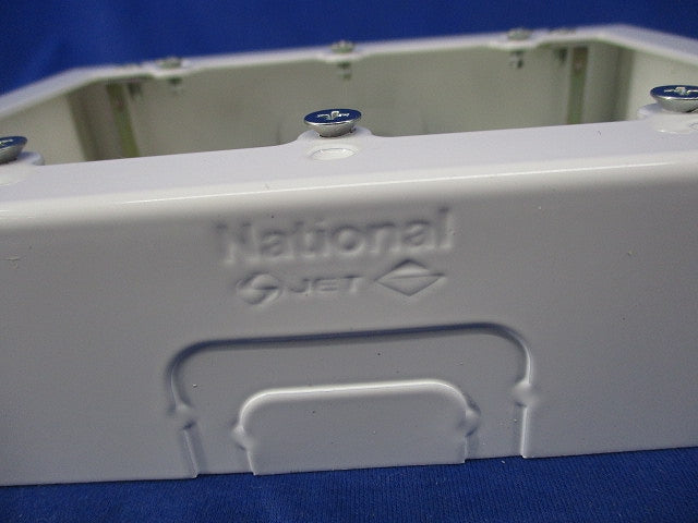メタルモール用3個用スイッチボックス(浅型)(ホワイト)National DZB263W