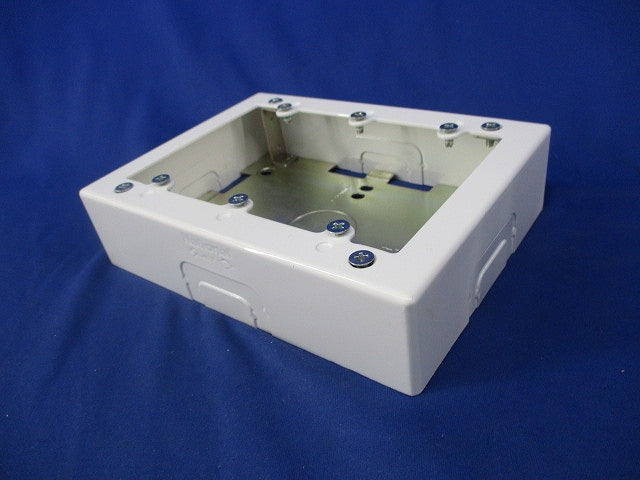 メタルモール用3個用スイッチボックス(浅型)(ホワイト)National DZB263W