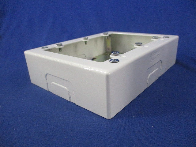 メタルモール用3個用スイッチボックス(浅型)(ホワイト)National DZB263W