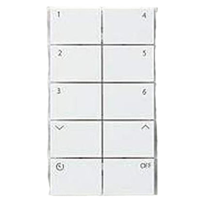 壁シーンスイッチ SENMU専用 6シーン切替+OFF 1個用スイッチボックス適合 埋込穴 白 LSM-BKS01