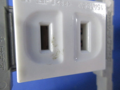 埋込シングルコンセント(取付枠付)(10セット入) WN1001SW