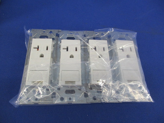 埋込アースターミナル付接地コンセント(4個入) JEC-BN-ITGE