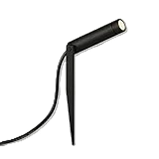 LEDスポットライト スパイク式 防雨 ワイド35° 調光 黒色 3000K AD-3205-L