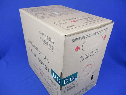 Cat.5e U/UTP スタンダードケーブル4P屋内ケーブル 300m 緑 0.5-4PNSEDT-DG