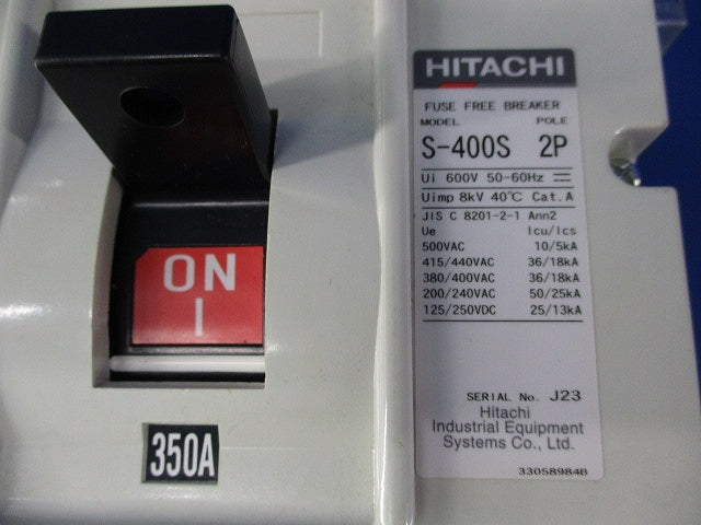 配線用遮断器 2P350A S-400S