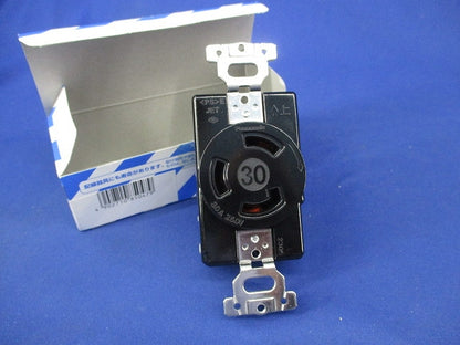 3P30A引掛埋込コンセント(ブラック) WF2331B