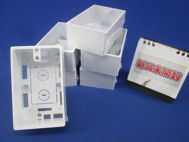モール用スイッチボックス(6個入)(カベ白) MSB-1YW