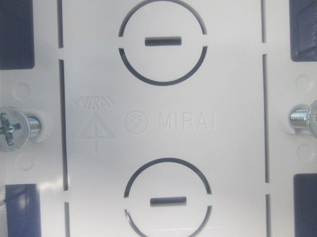 モール用スイッチボックス(6個入)(カベ白) MSB-1YW