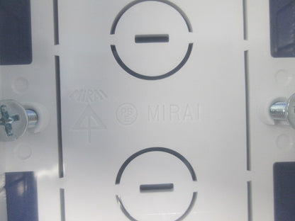 モール用スイッチボックス(6個入)(カベ白) MSB-1YW