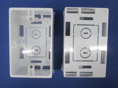 モール用スイッチボックス(6個入)(カベ白) MSB-1YW