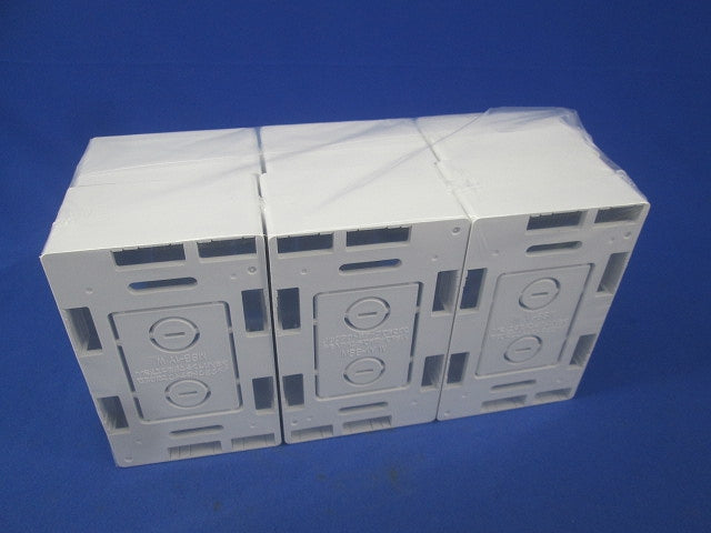 モール用スイッチボックス(6個入)(カベ白) MSB-1YW