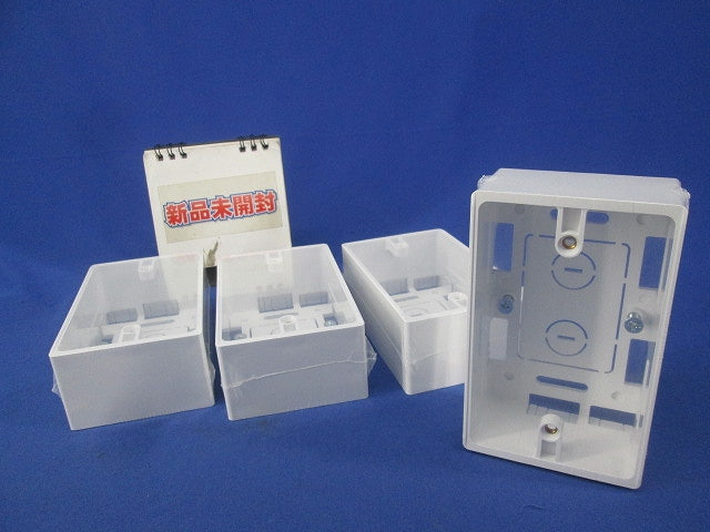 モール用スイッチボックス(4個入)(カベ白) MSB-1YW
