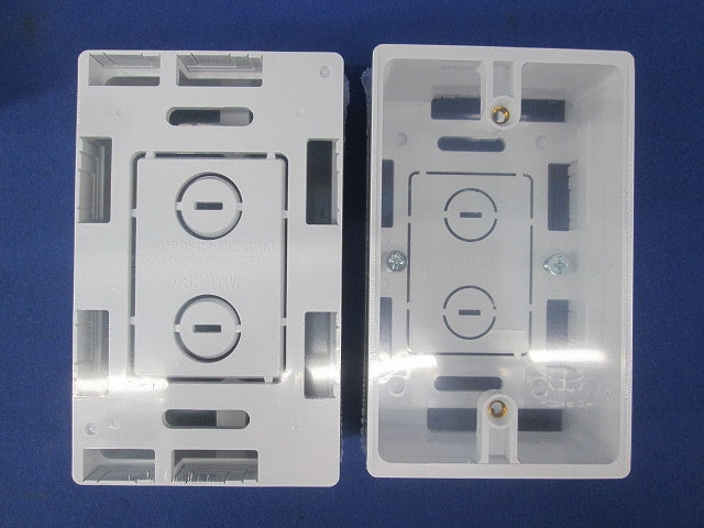 モール用スイッチボックス(4個入)(カベ白) MSB-1YW