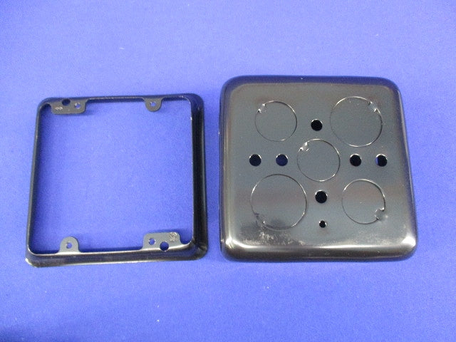中四角浅型アウトレットBOX(4個入)(カバー付) OBM44B