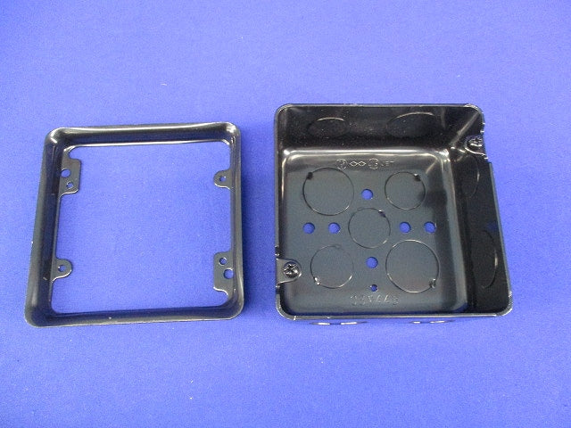中四角浅型アウトレットBOX(4個入)(カバー付) OBM44B