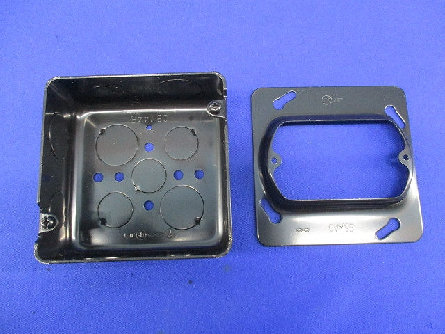 アウトレットボックス 中四角小判カバーセット OBM44B+CVMSB