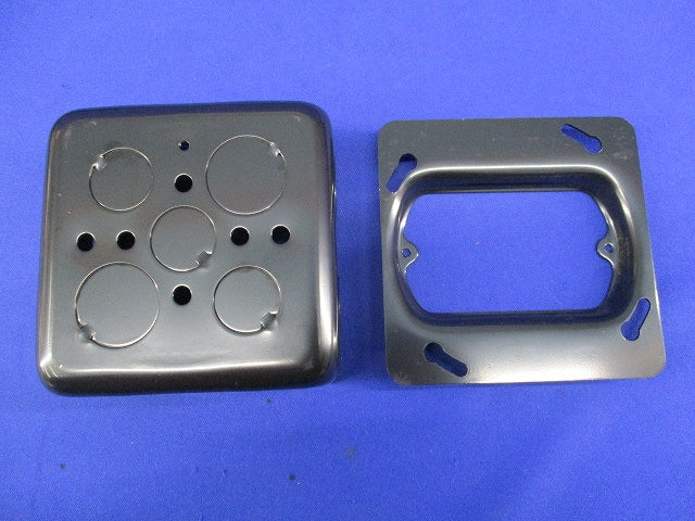 アウトレットボックス 中四角小判カバーセット OBM44B+CVMSB