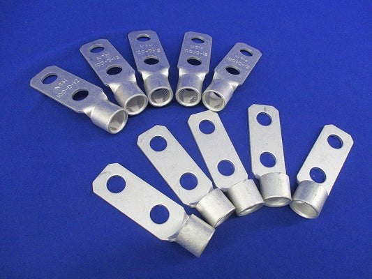 銅線用 裸圧着端子 角形2つ孔(10個入) 100-D-12