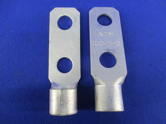 銅線用 裸圧着端子 角形2つ孔(10個入) 100-D-12