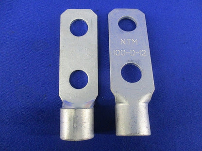 銅線用 裸圧着端子 角形2つ孔(10個入) 100-D-12