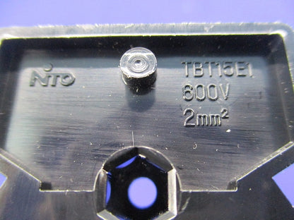 レール式端子台 二段形エンドプレート(10セット入) TBT15E1