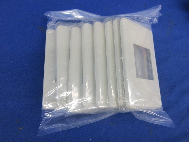 モダン角型埋込コンセントプレート(8枚入)(ミルキーホワイト) WN6021