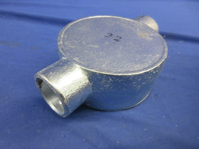 丸型露出ボックス(2個入)亜鉛 22