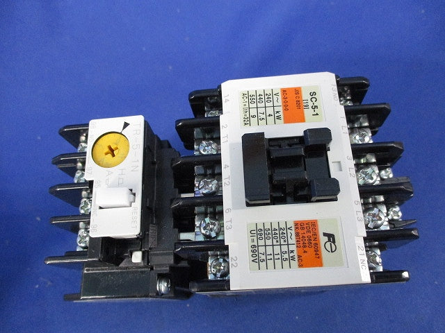 標準形電磁開閉器 ケースカバー無 200V-2.2KW-AC200V-1A1B SW-5-1