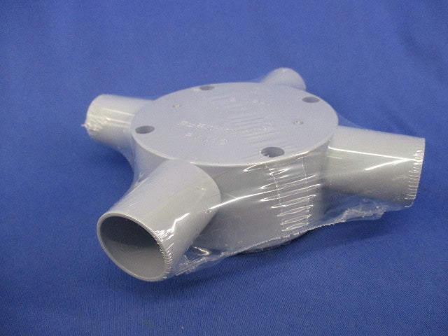 露出用丸形ボックス1方出(5個入)(ベージュ) PVM16