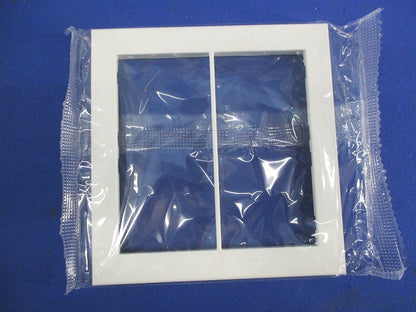 スイッチプレート2連用(9個入)(ピュアホワイト) QWP-2