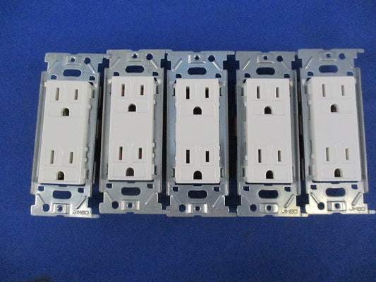 埋込接地ダブルコンセント(5個入) JEC-BN-55G
