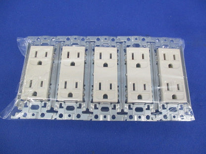 埋込接地ダブルコンセント(5個入) WTF13123FK