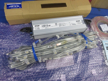 屋外用テープライト(強力両面テープ・電源ユニット付) LSC-100-IWUB-WP他