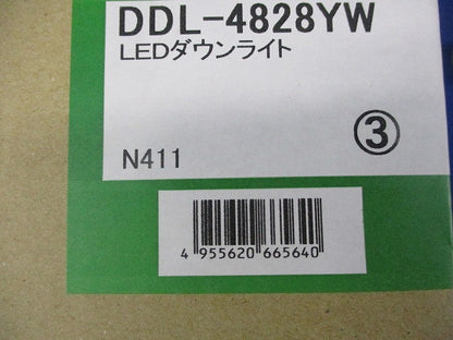 LEDダウンライト φ100 2700K 電球色 非調光 DDL-4828YW