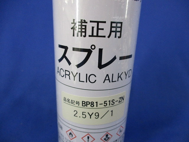 補正用スプレー(クリーム色,アクリルラッカー300ml) BP81-51S-ZN