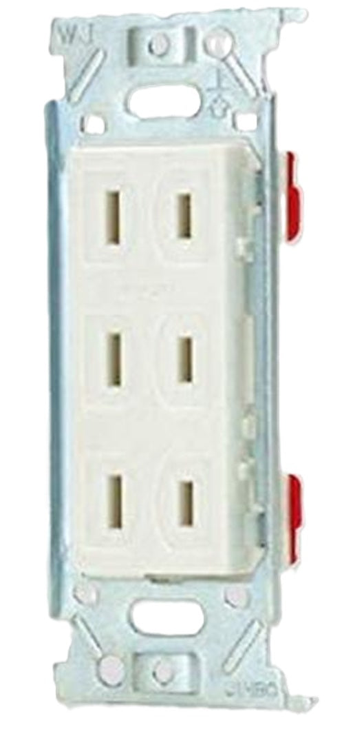 埋込ダブルコンセント ピュアホワイト 10個入 JEC-BN-555-PW-10