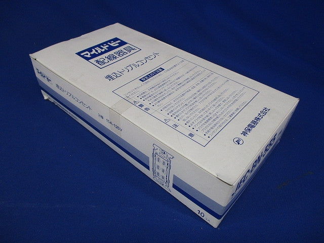 埋込ダブルコンセント ピュアホワイト 10個入 JEC-BN-555-PW-10