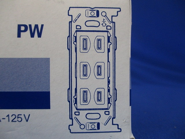 埋込ダブルコンセント ピュアホワイト 10個入 JEC-BN-555-PW-10