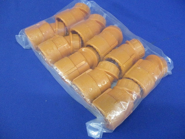 30°曲がりコネクタ(Gタイプ)CD単層波付管22用 10個入 CNK-22G-10