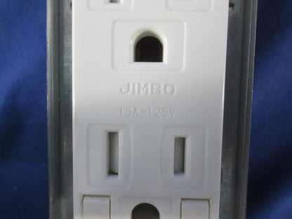 接地ダブルコンセント(6個入) JEC-BN-55GEF